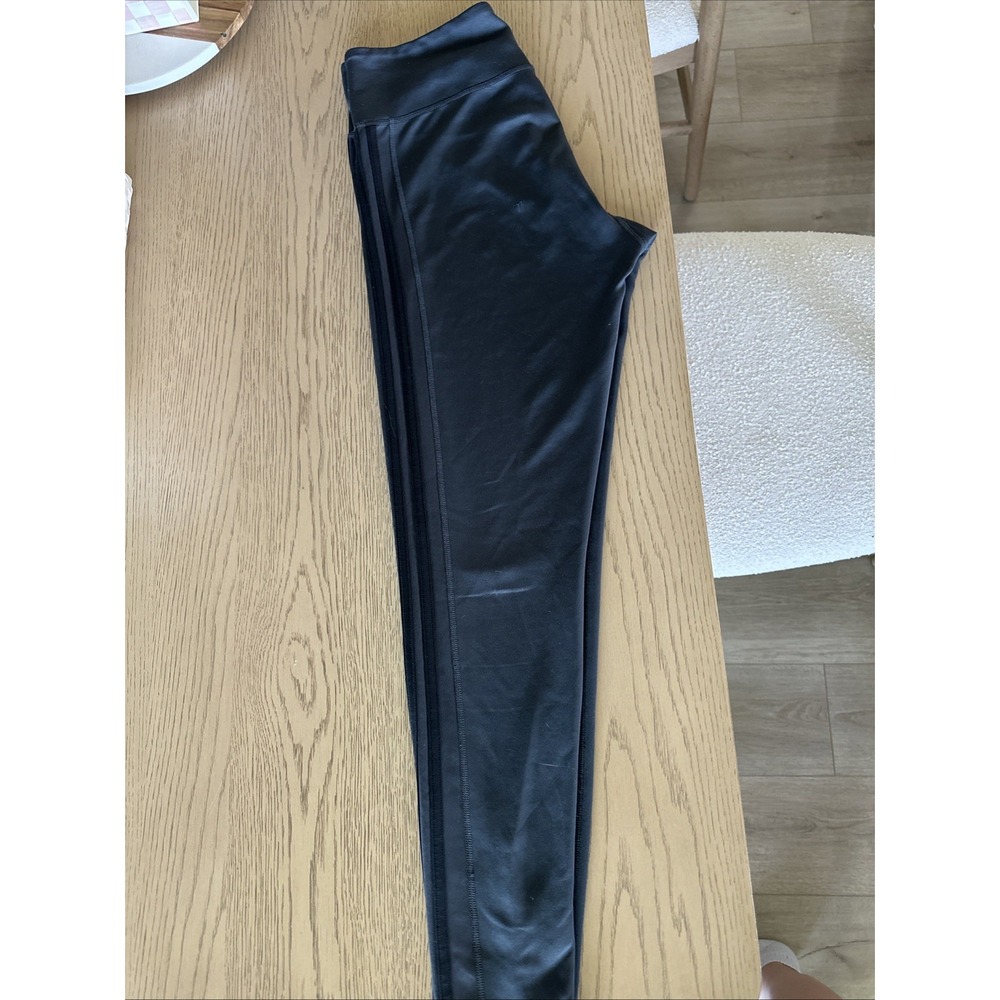 Adidas Womens Climalite High Rise 3-Stripe Leggings Gray CZ7646 Size large A11 - Picture 4 of 4